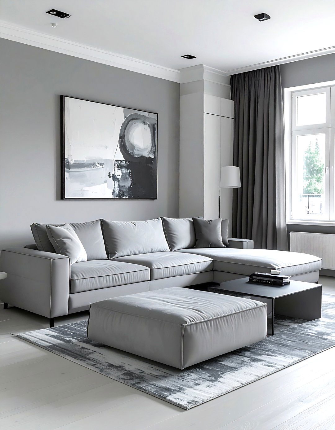 Minimalist Gray Living Room - 30 gray living room ideas