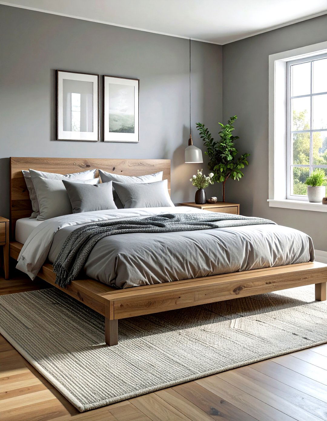 Minimalist Grey Farmhouse Bedroom - 30 farmhouse grey bedroom ideas