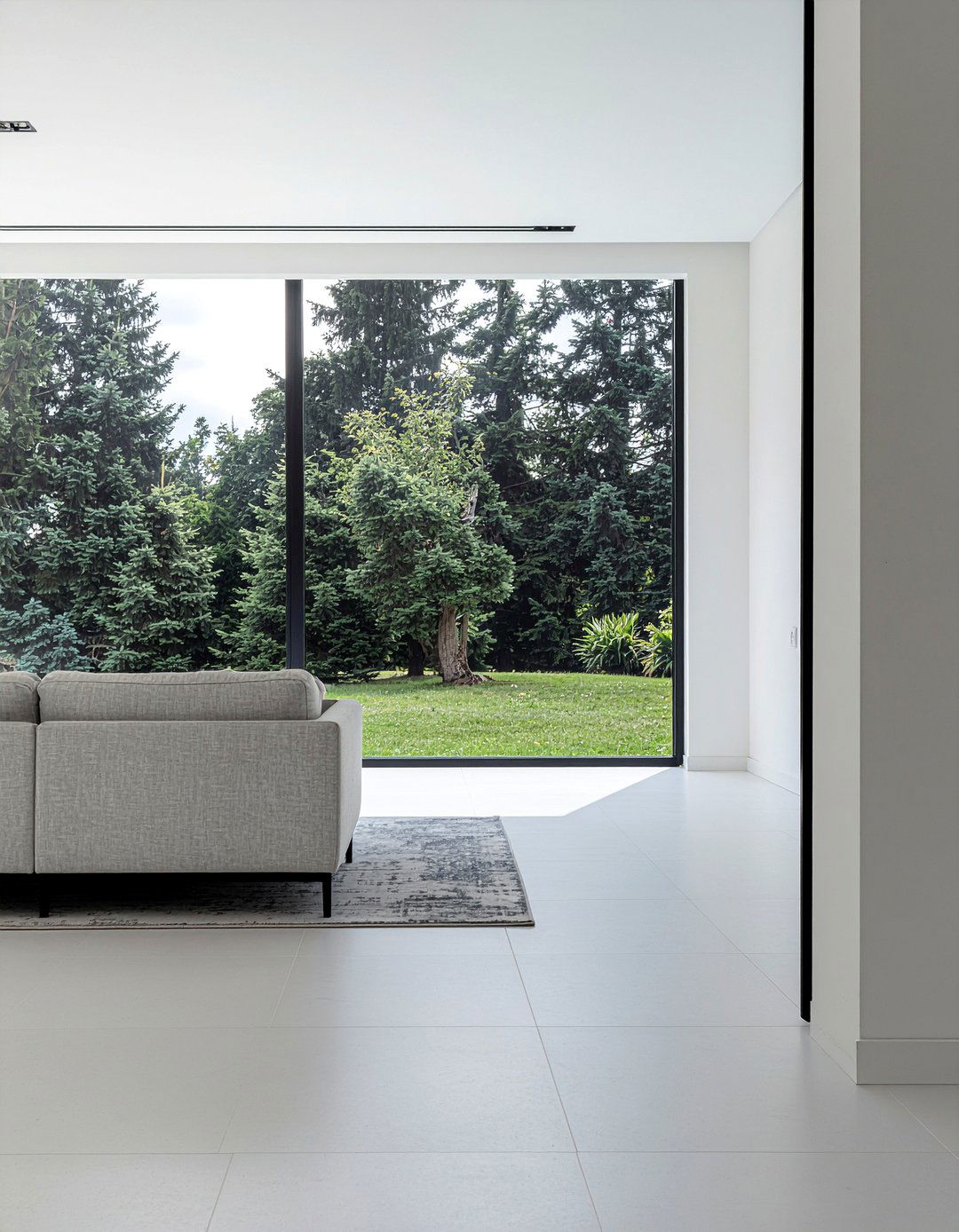 Minimalist Grey Sofa - 30 living room upholstered sofa ideas