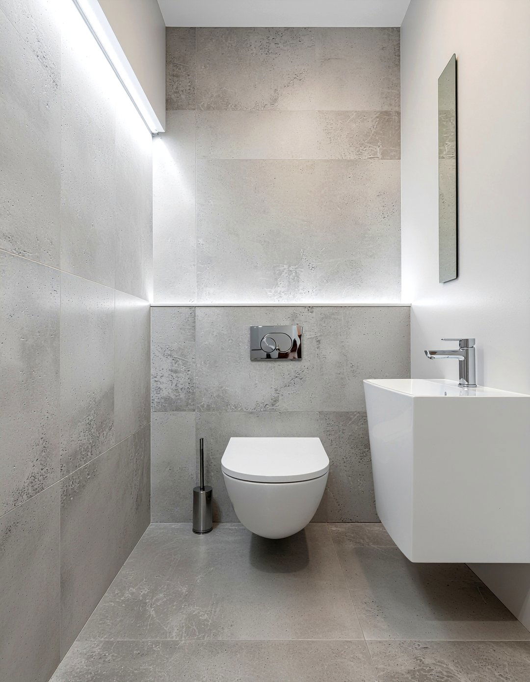 Minimalist Half Bath - 30 half bathroom ideas