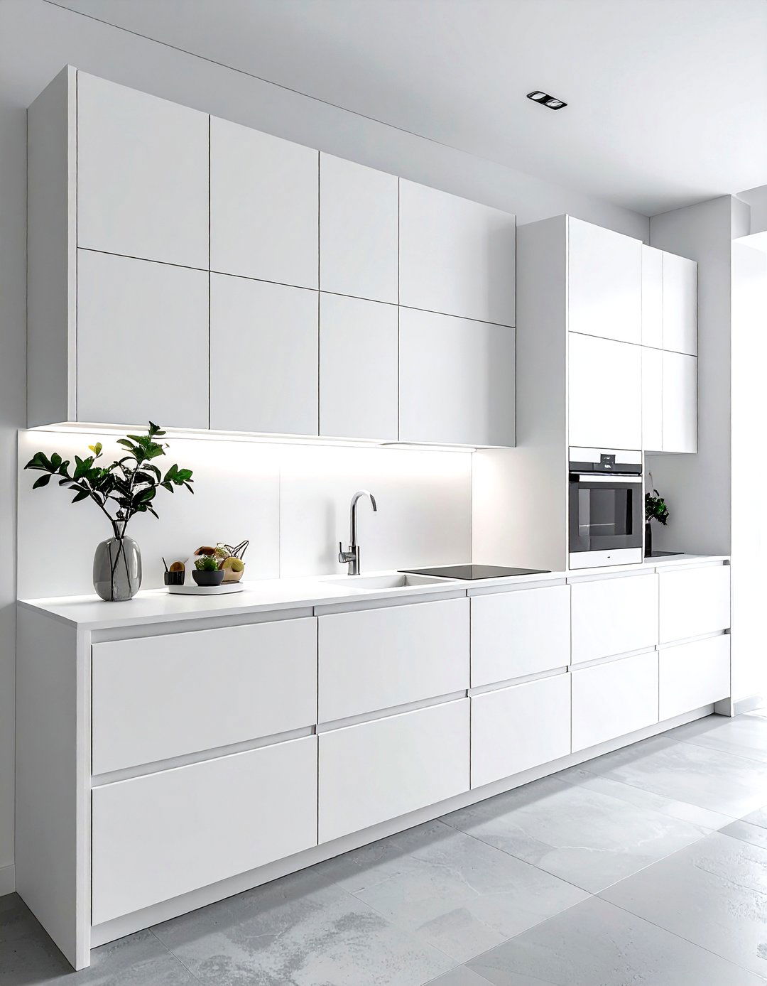 Minimalist Handleless Cabinets - 30 dining room built-in storage ideas