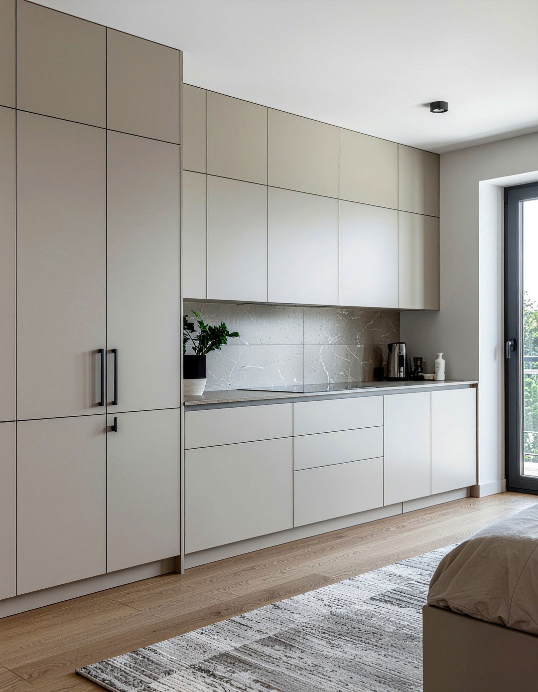 Minimalist Handleless Cabinets - 30 bedroom built-in cabinets