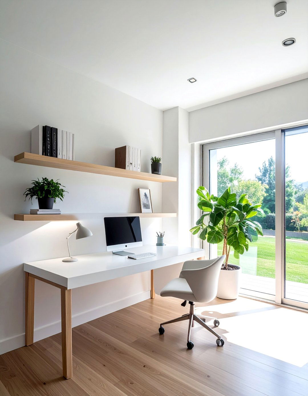 Minimalist Home Office - 30 starter home decor ideas