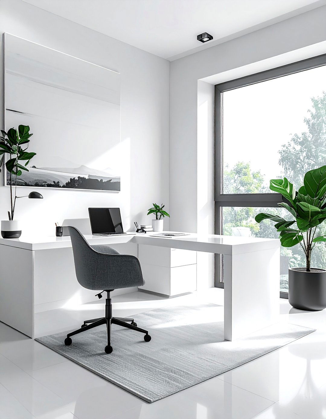 Minimalist Home Office - 30 interior designer decor ideas