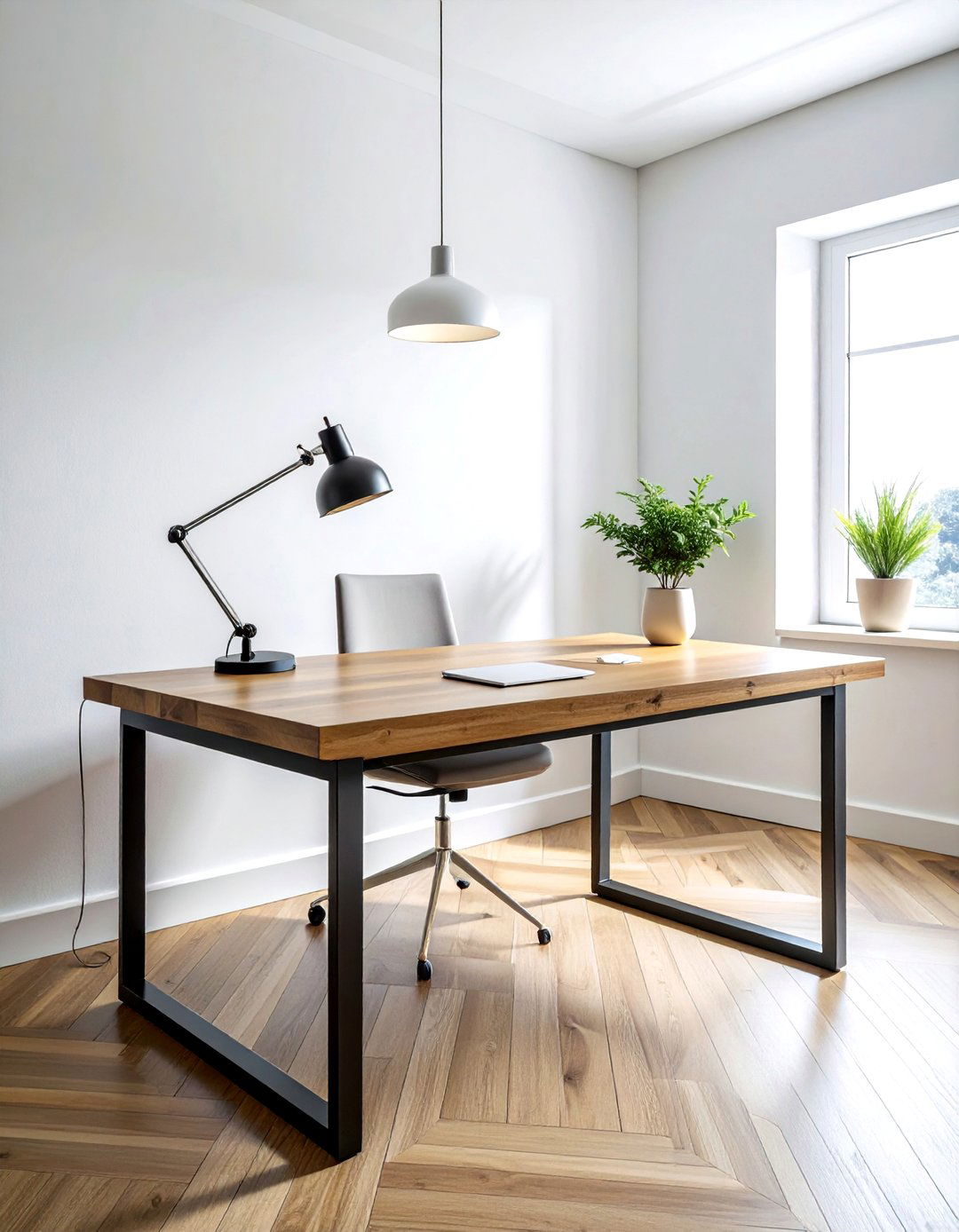 Minimalist Home Office Desk - 30 Japanese minimalist decor ideas