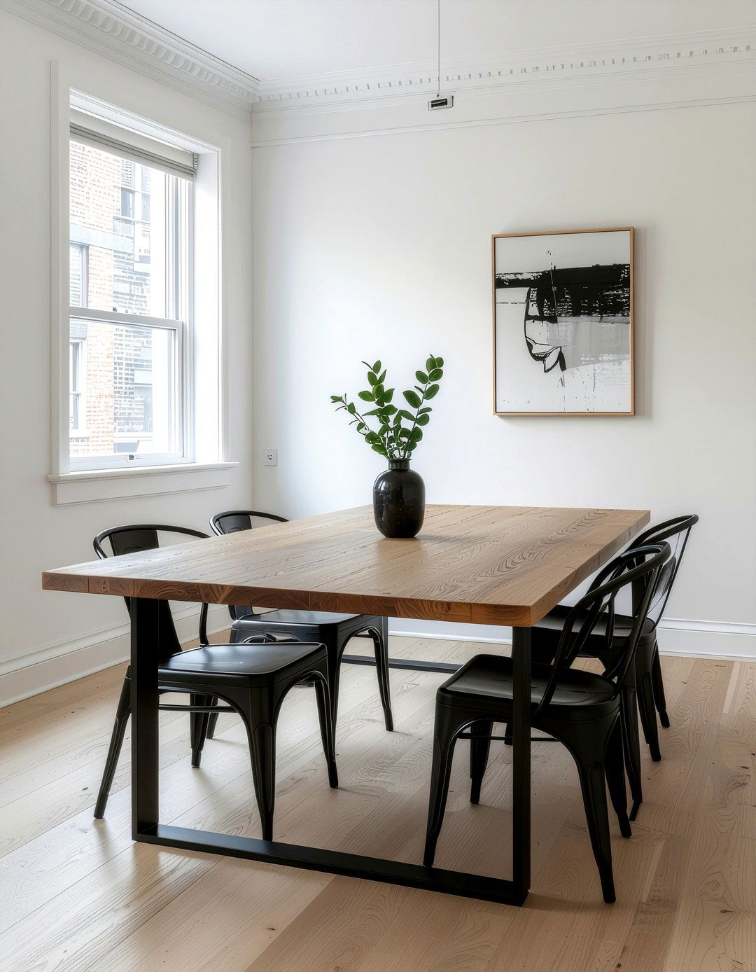 Minimalist Industrial Dining Table - 30 industrial dining table ideas