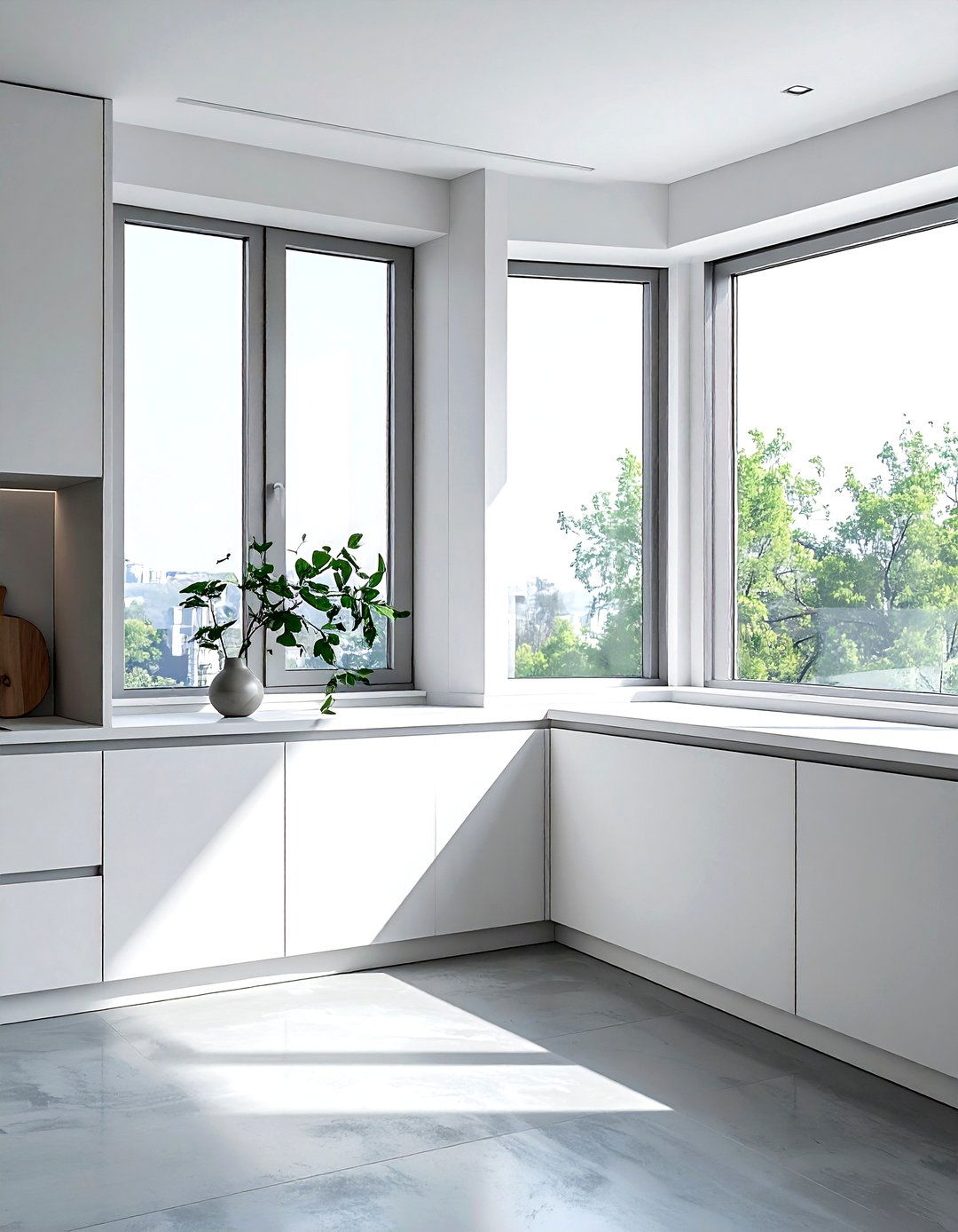 Minimalist Kitchen Bay Window - 30 kitchen bay window ideas