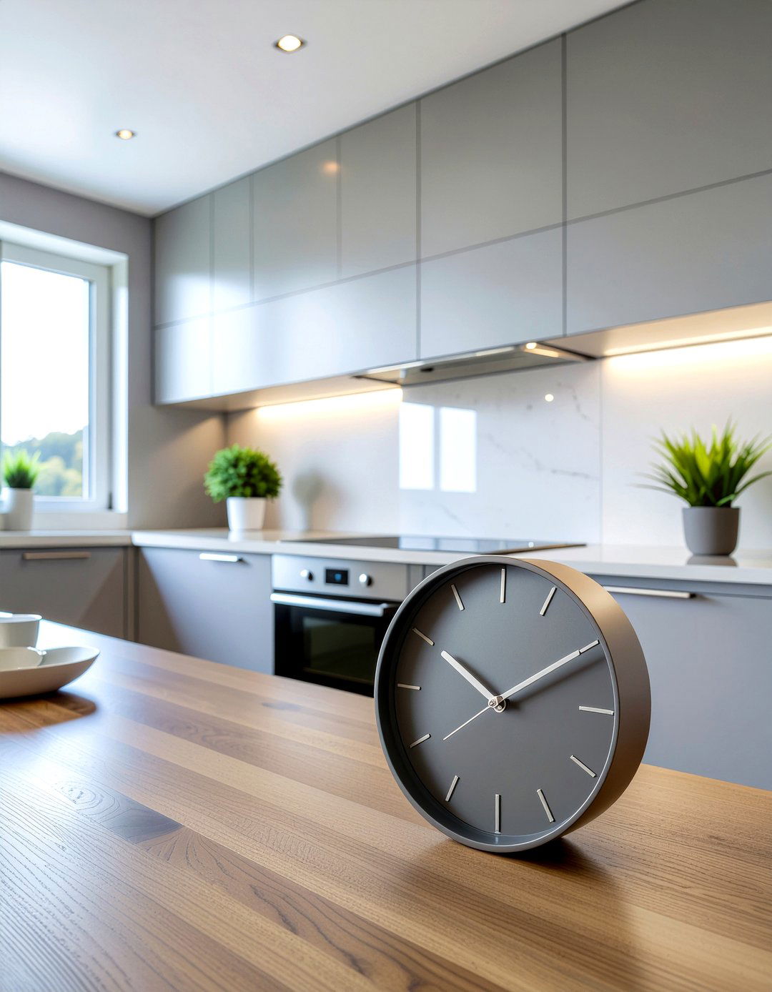 Minimalist Kitchen Clock - 30 kitchen clock ideas