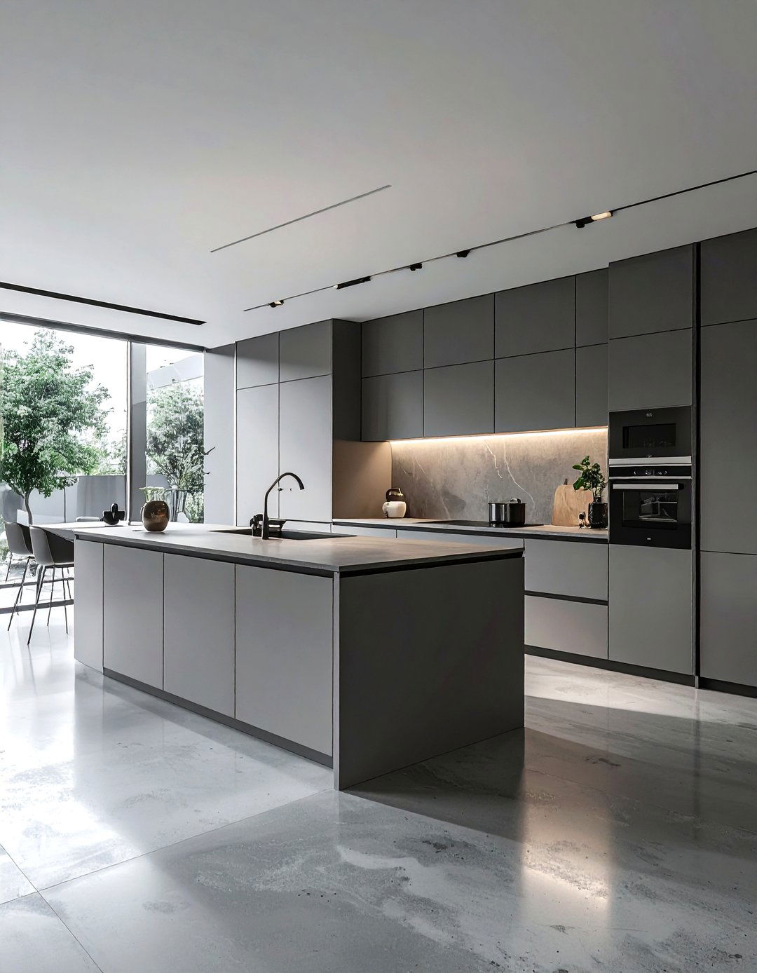 Minimalist Kitchen Concrete Flooring - 30 polished concrete floor kitchen ideas