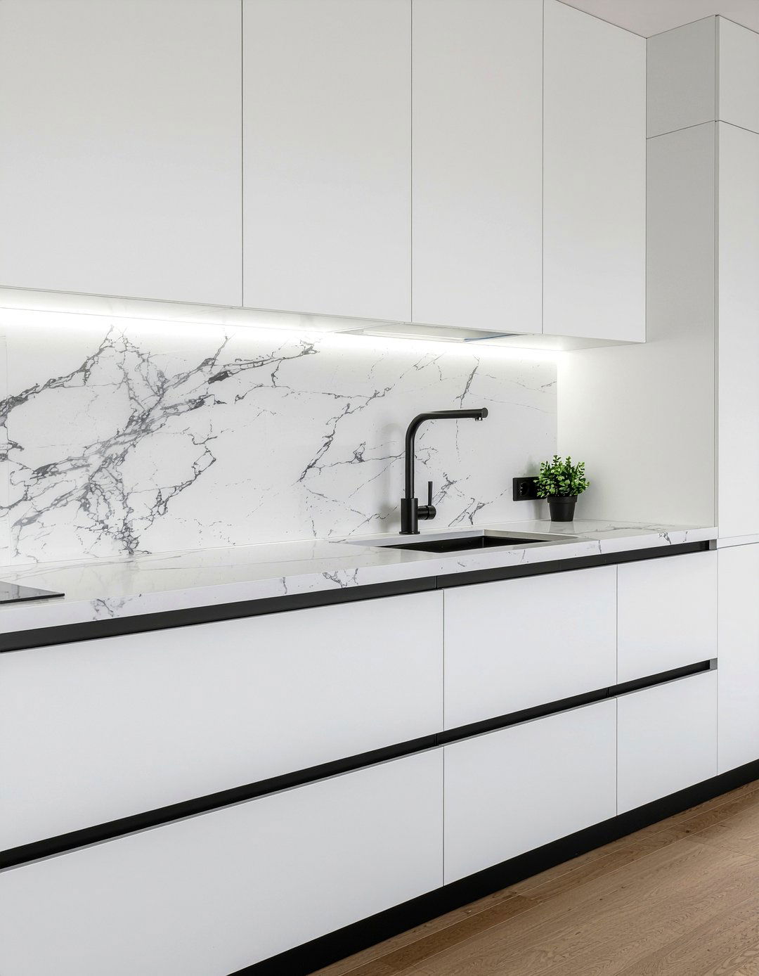 Minimalist Kitchen Edge Trim - 30 kitchen trim ideas