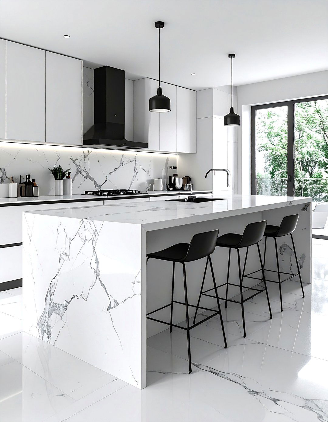 Minimalist Kitchen Island - 30 minimalist home decor ideas