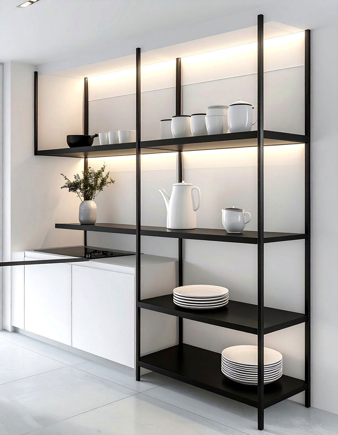 Minimalist Kitchen Open Shelving - 30 kitchen open shelving ideas