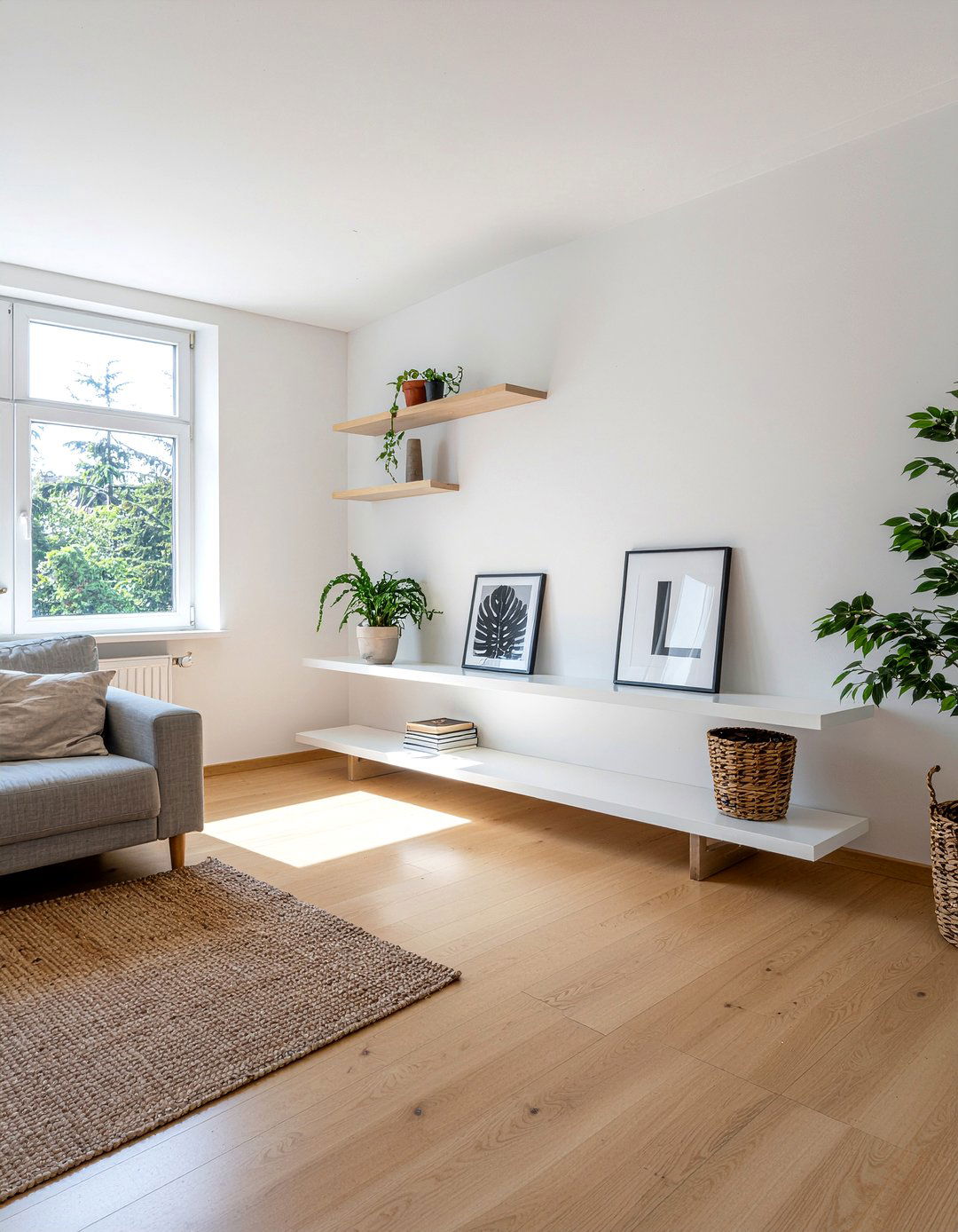 Minimalist L bracket - 30 living room bracket ideas