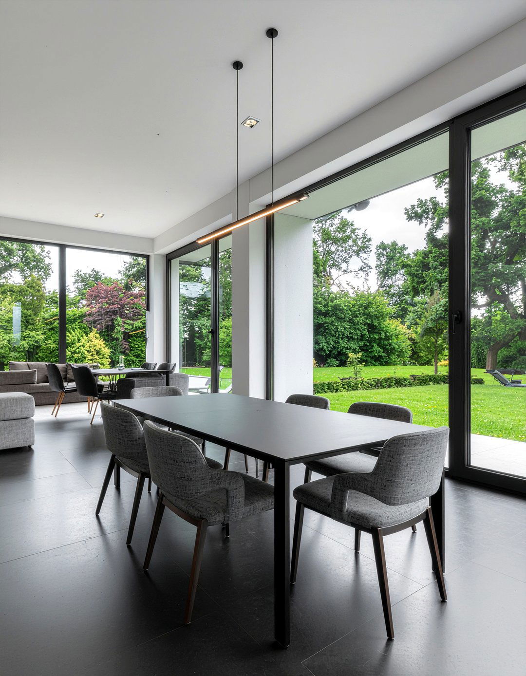 Minimalist LED Bar - 30 dining room pendant ideas