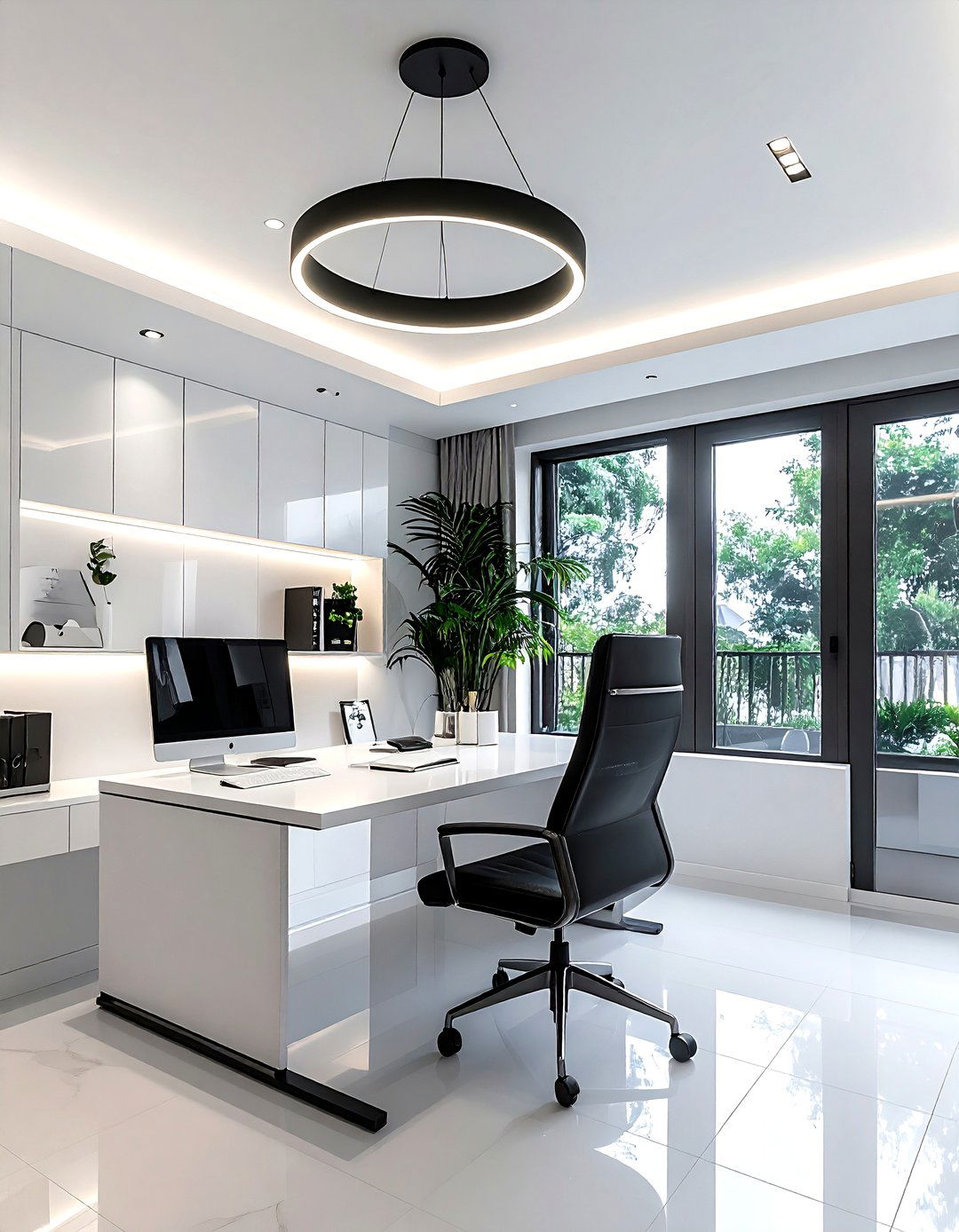 Minimalist LED Pendant Light - 30 pendant light ideas