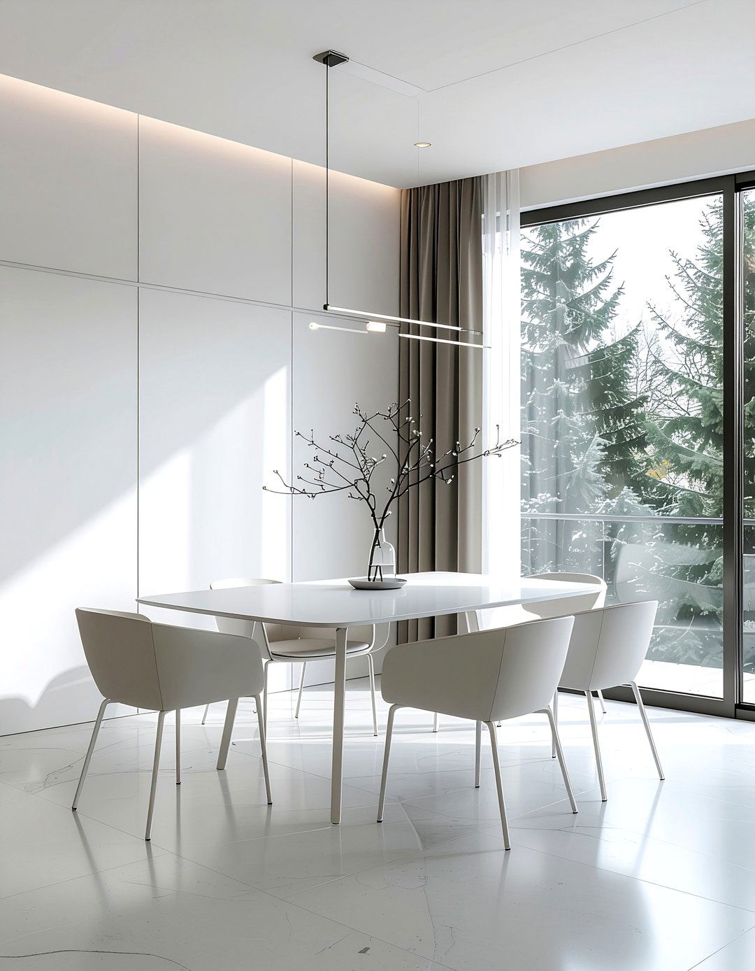 Minimalist LED Wall Bar - 30 dining room sconce ideas