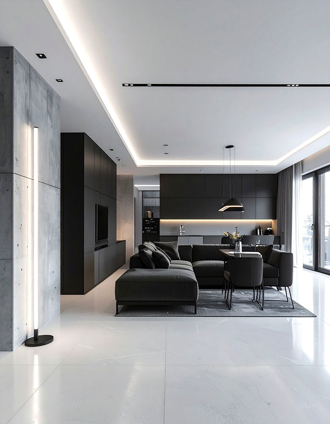 Minimalist LED floor lamp - 30 lamp ideas