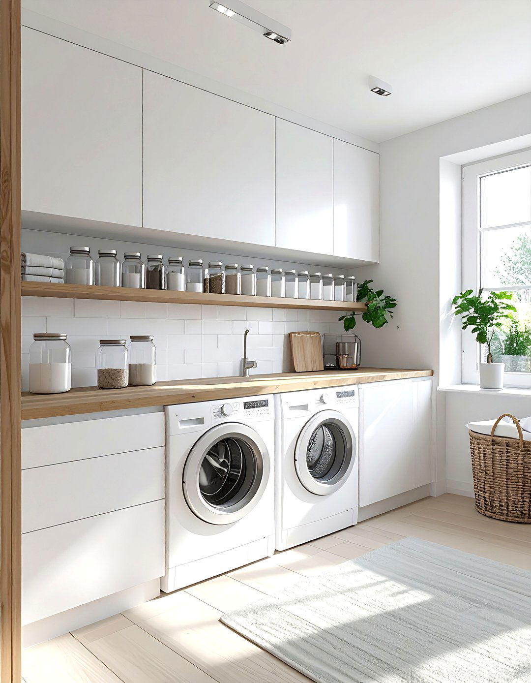 Minimalist Laundry Room - 30 minimalist home decor ideas