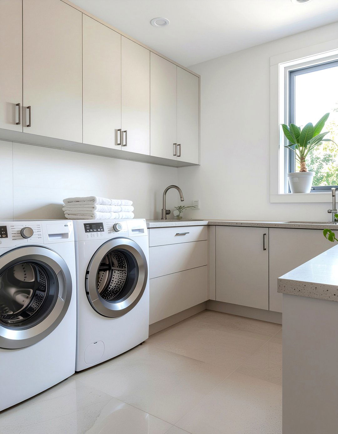 Minimalist Laundry Room - 30 laundry room decor ideas
