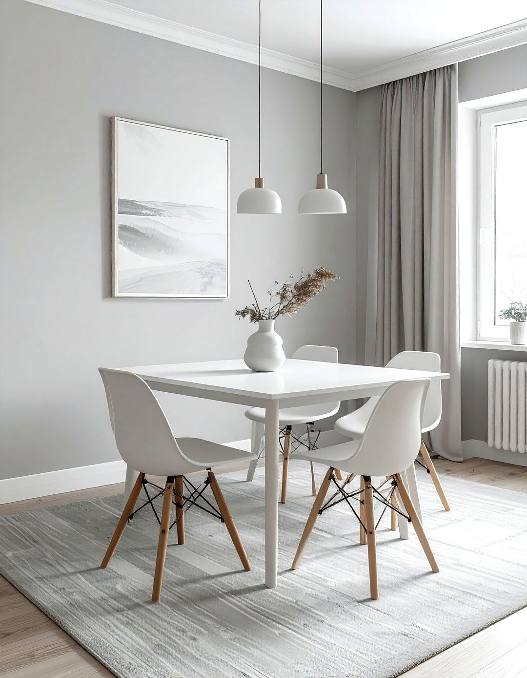 Minimalist Light Gray Dining Room - 30 light gray dining room ideas