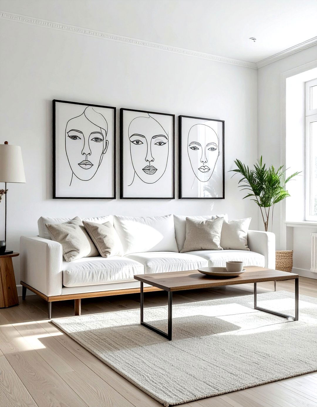 Minimalist Line Art - 30 wall decor ideas