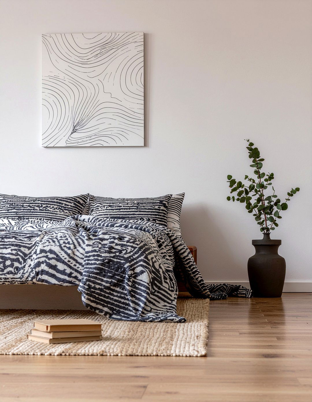 Minimalist Line Art Wallpaper - 30 bedroom geometric wallpapers