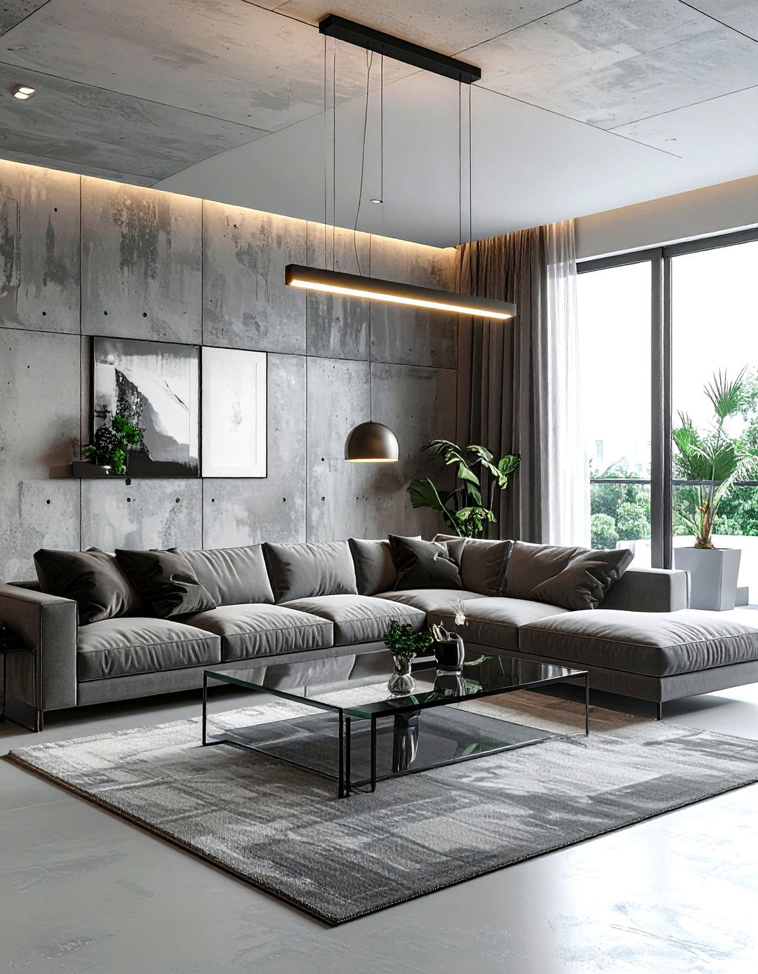 Minimalist Linear Chandelier - 30 living room chandelier ideas