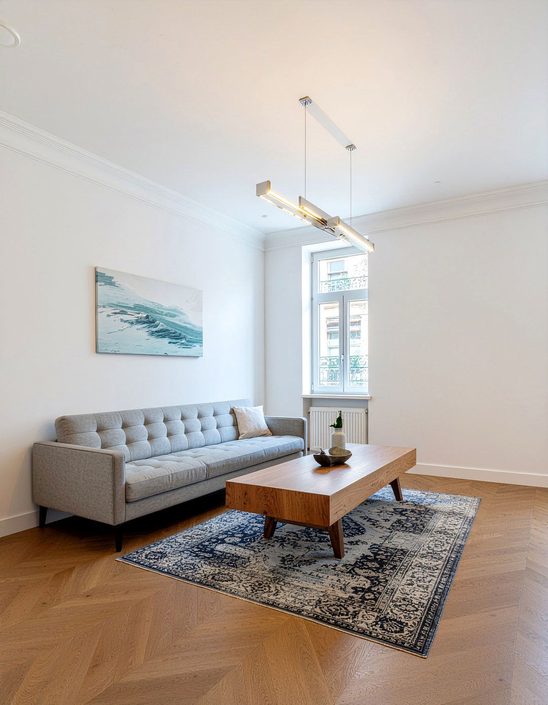 Minimalist Linear Chandelier For Rectangular Room - 30 living room chandelier sizing ideas