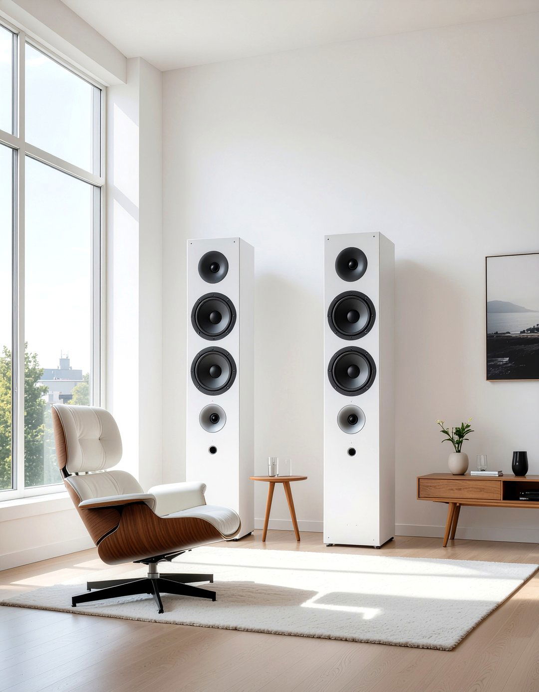 Minimalist Listening Space - 30 music themed living room ideas