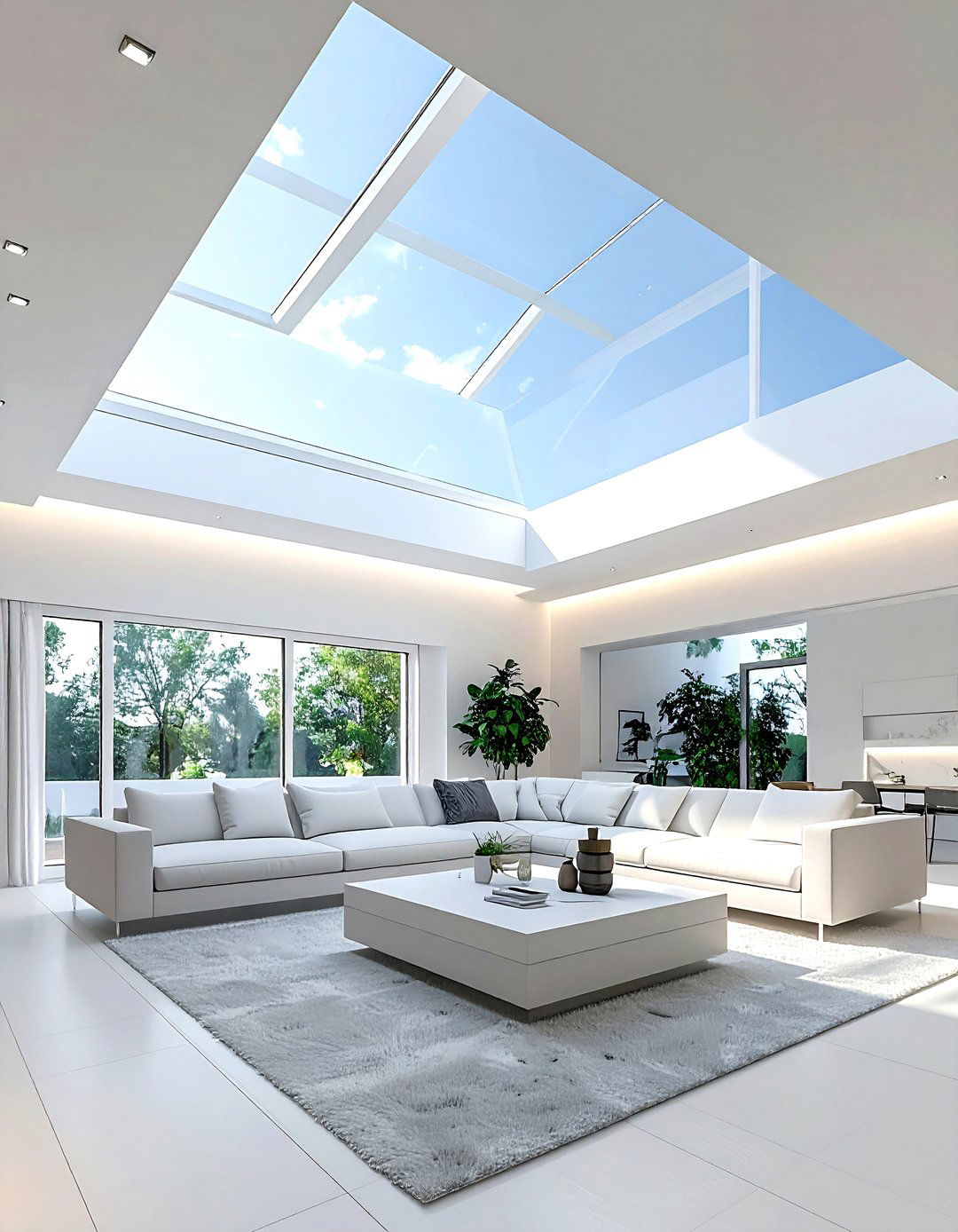Minimalist Living Room Skylight - 30 living room skylights
