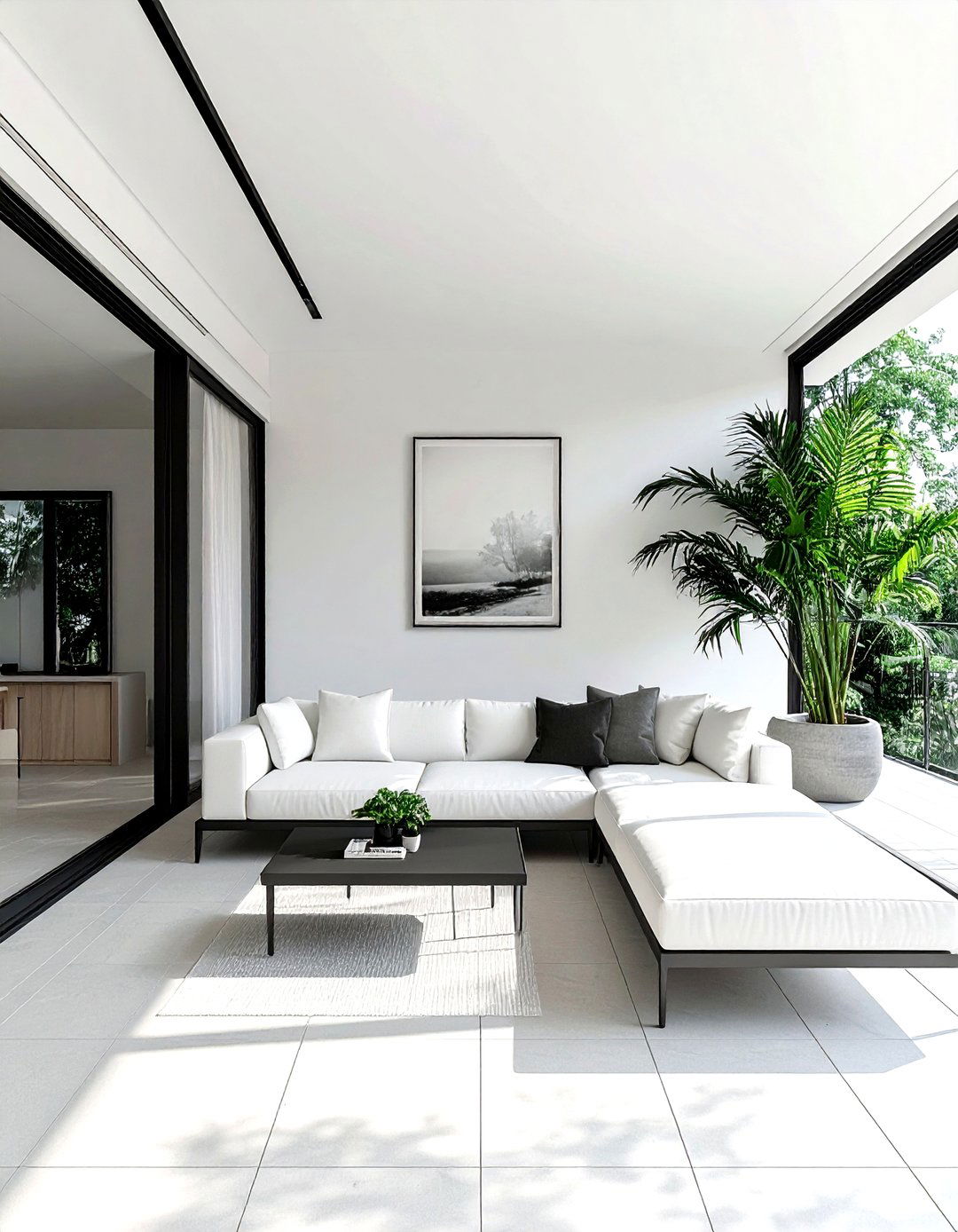 Minimalist Living Room Terrace - 30 living room with terrace ideas