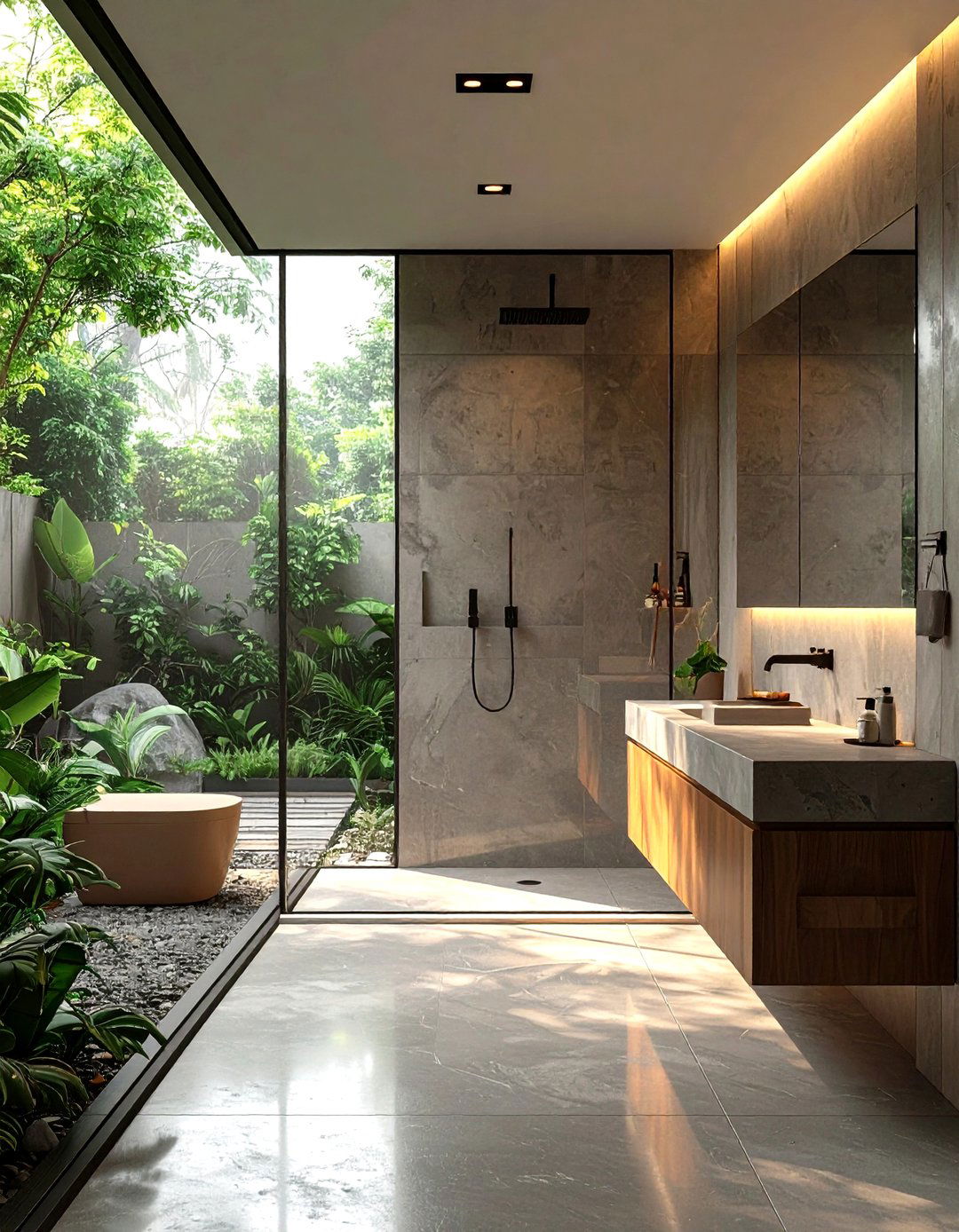 Minimalist Master Bathroom - 30 California bathroom ideas