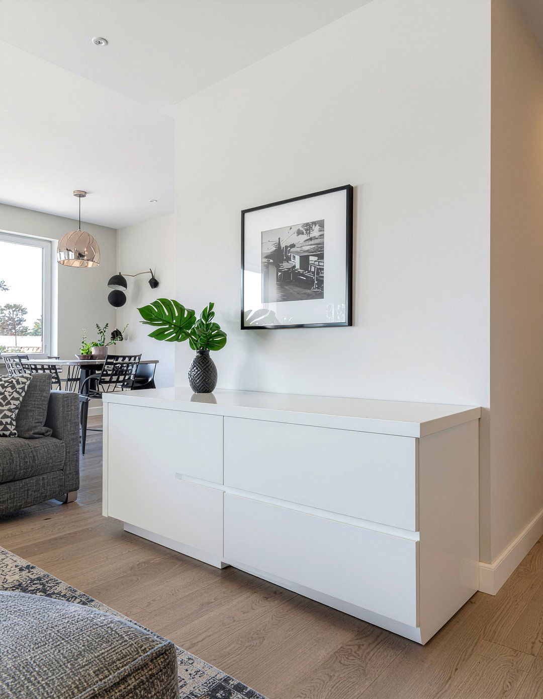 Minimalist Media Console - 30 game room living room ideas