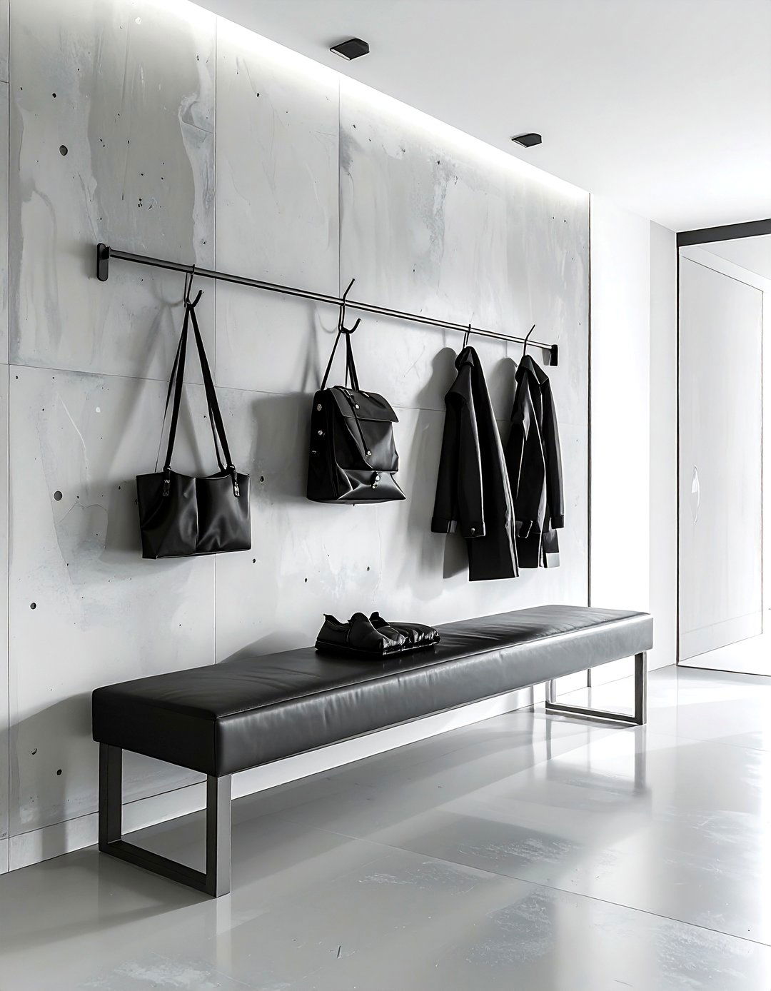 Minimalist Metal Hooks - 30 mudroom hook ideas