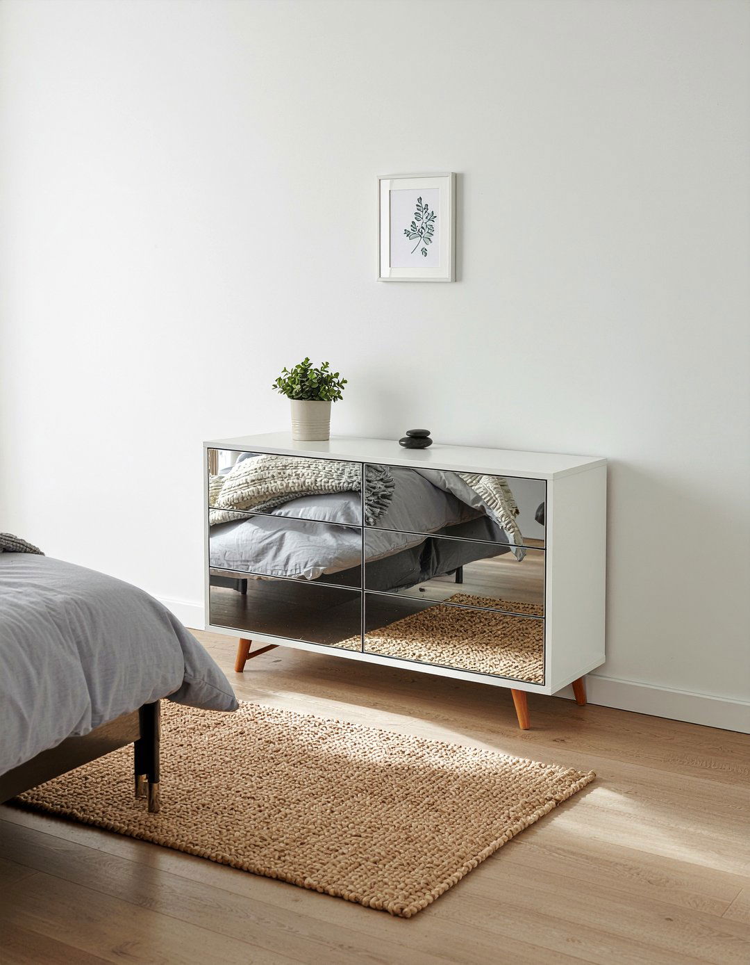 Minimalist Mirrored Dresser - 30 bedroom mirrored dressers