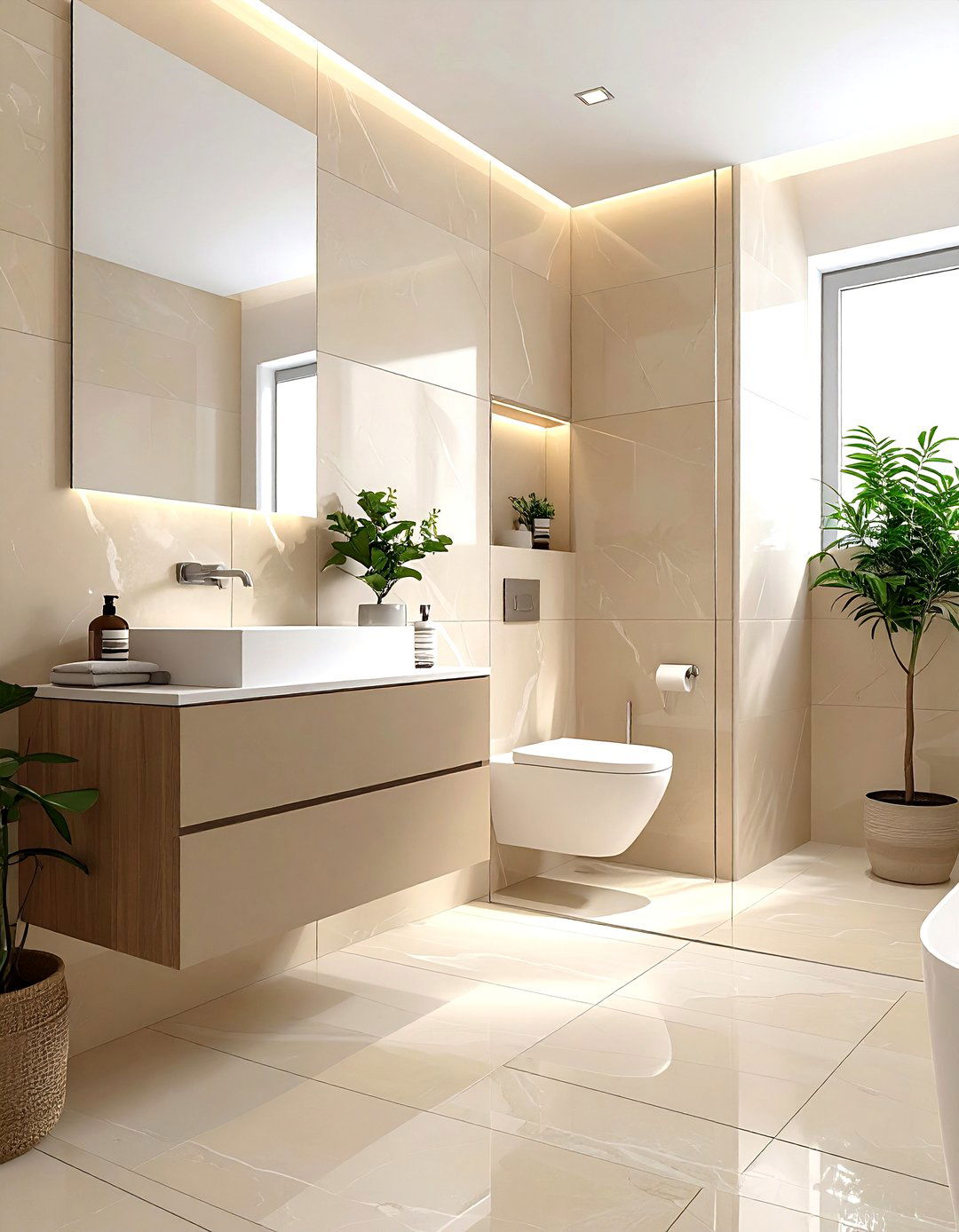 Minimalist Modern Bathroom - 30 model home bathroom ideas