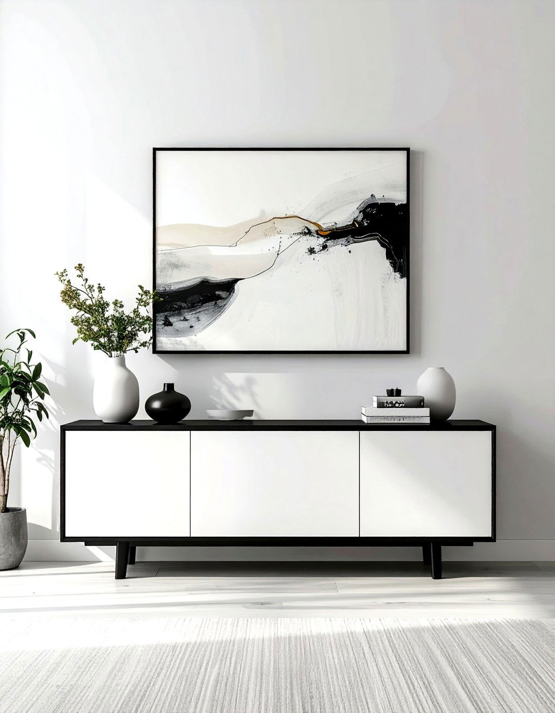 Minimalist Modern Credenza - 30 dining room under bed storage ideas