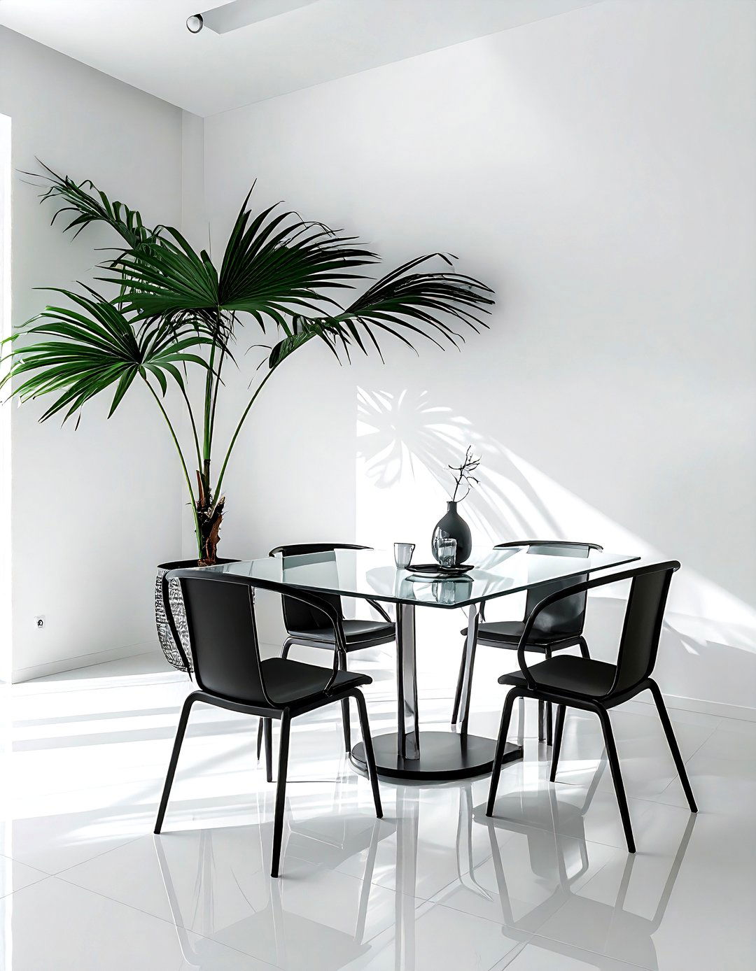 Minimalist Modern Palm Room - 30 dining room palm ideas