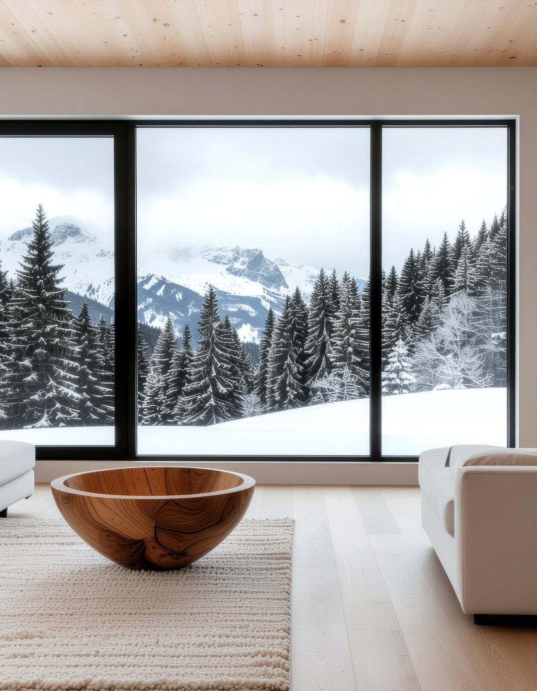 Minimalist Mountain Decor - 30 lodge bathroom ideas
