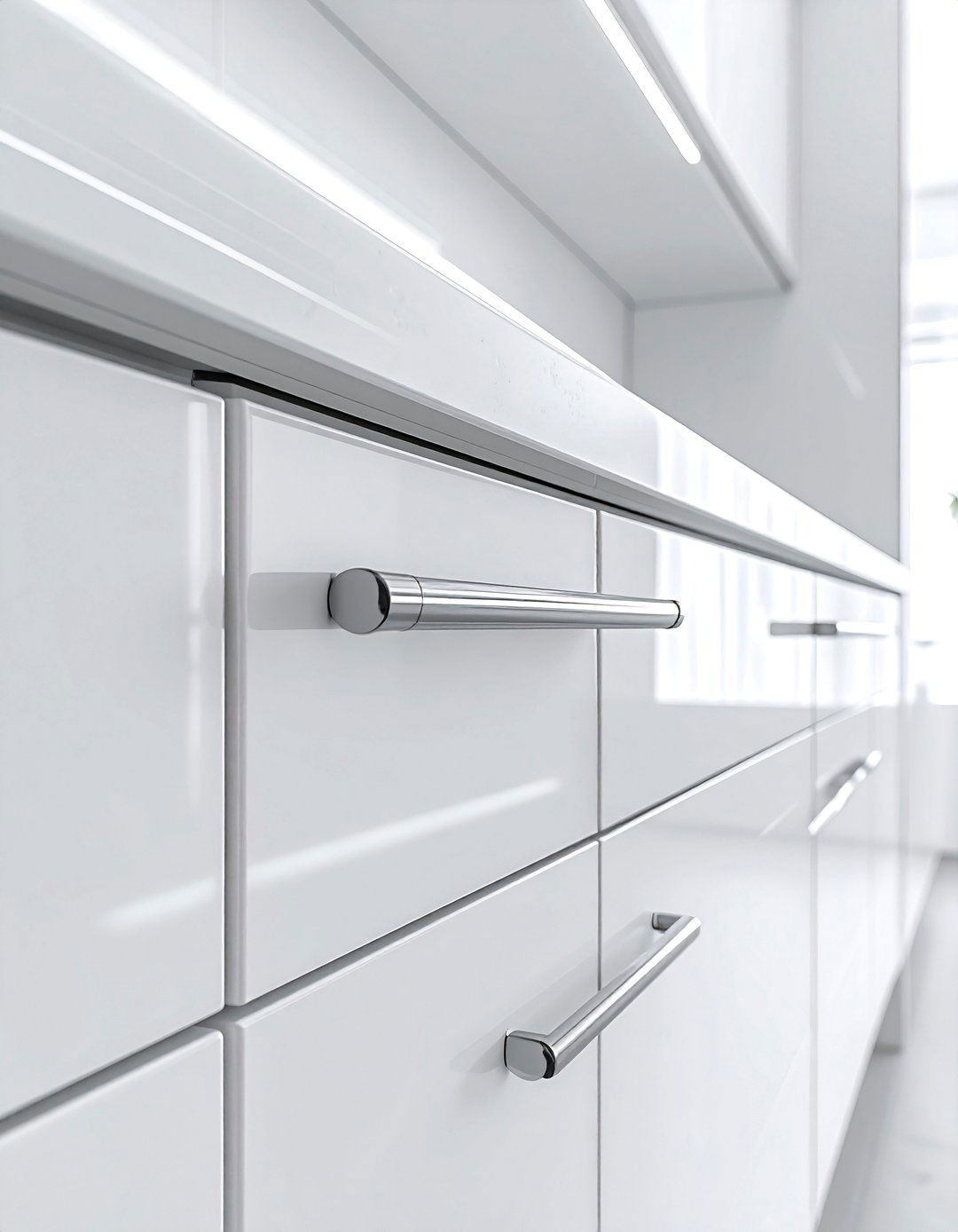 Minimalist Nickel Cabinet Pulls - 30 nickel kitchen hardware ideas