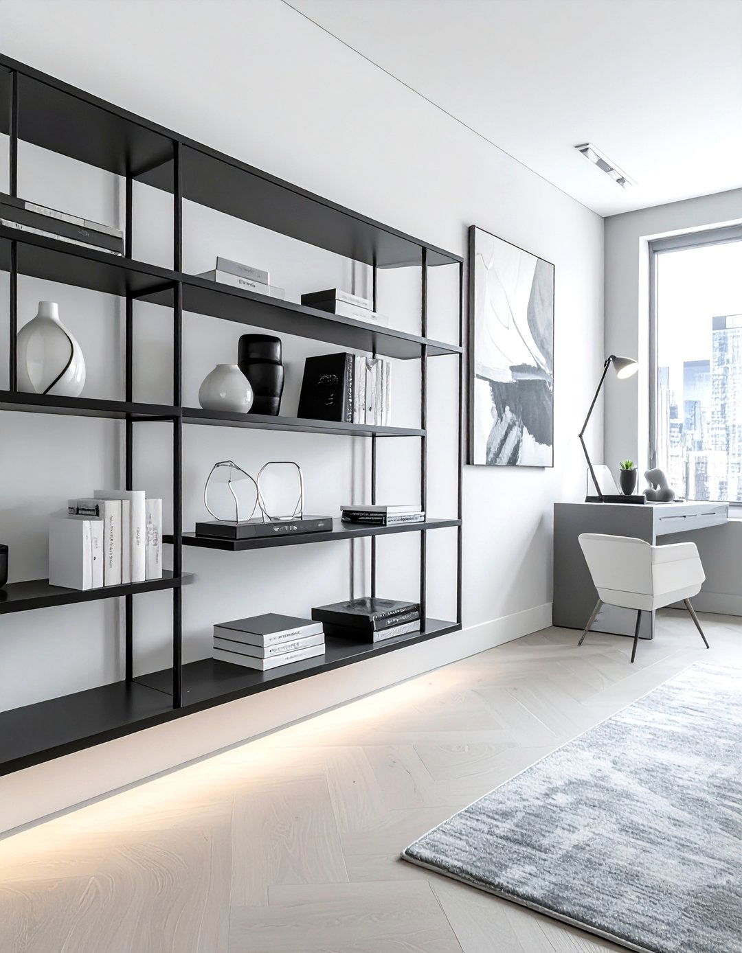 Minimalist Office Shelf - 30 office bookshelf ideas