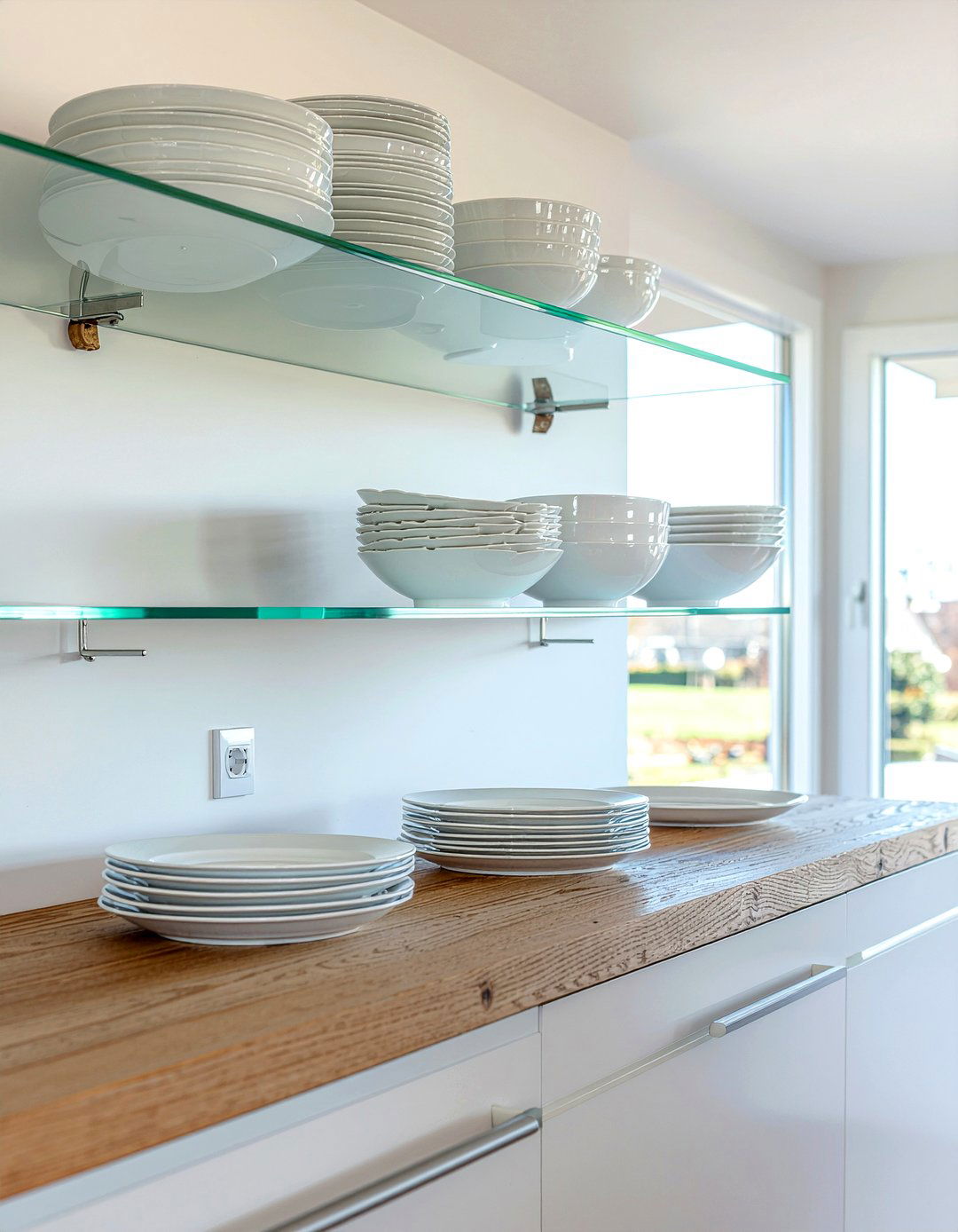 Minimalist Open Shelving - 30 easy-clean kitchen ideas