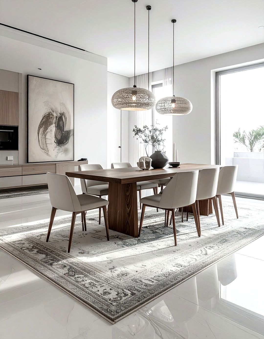 Minimalist Oriental Rug Dining Room - 30 oriental rug dining room ideas