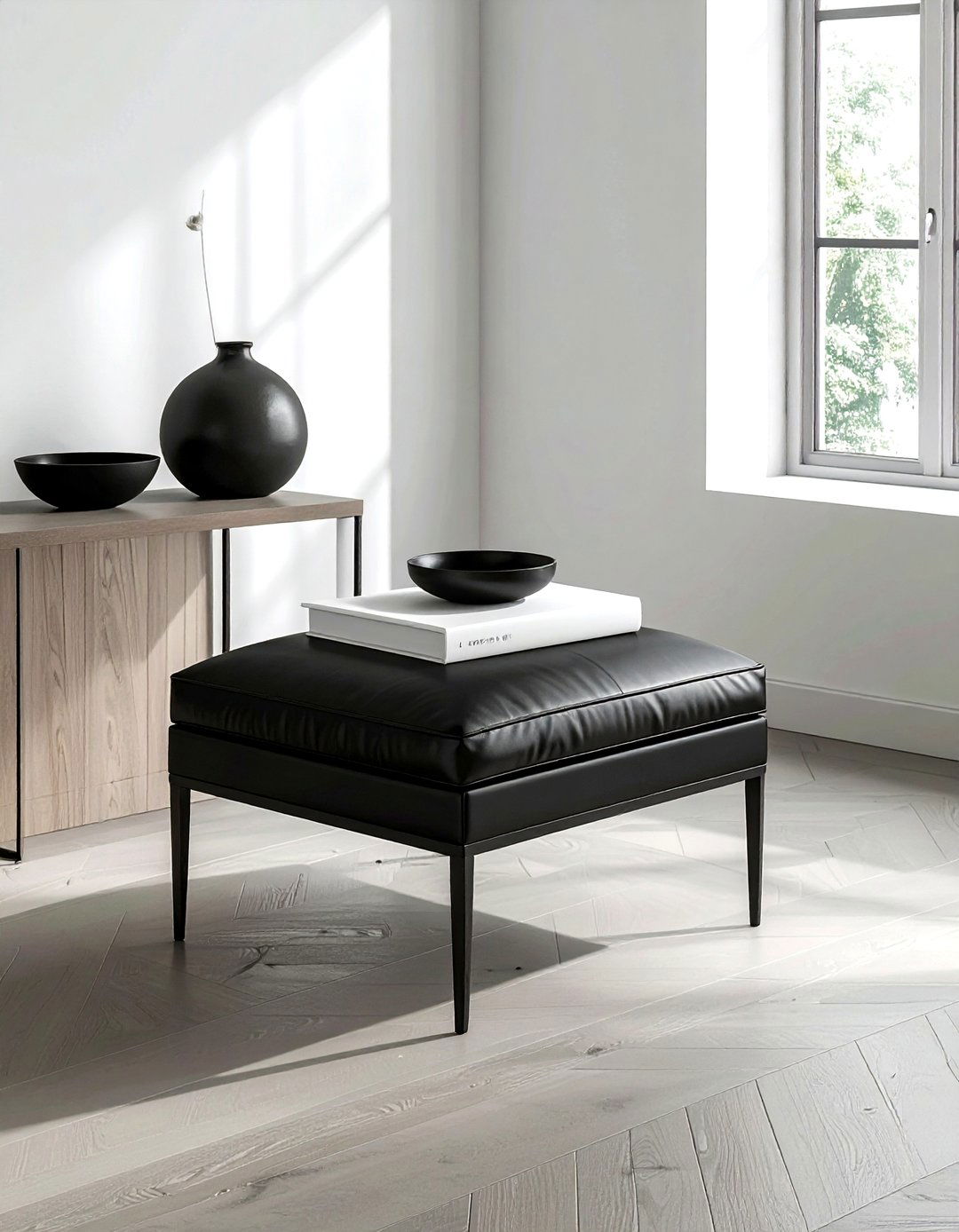 Minimalist Ottoman Decor - 30 ottoman styling ideas