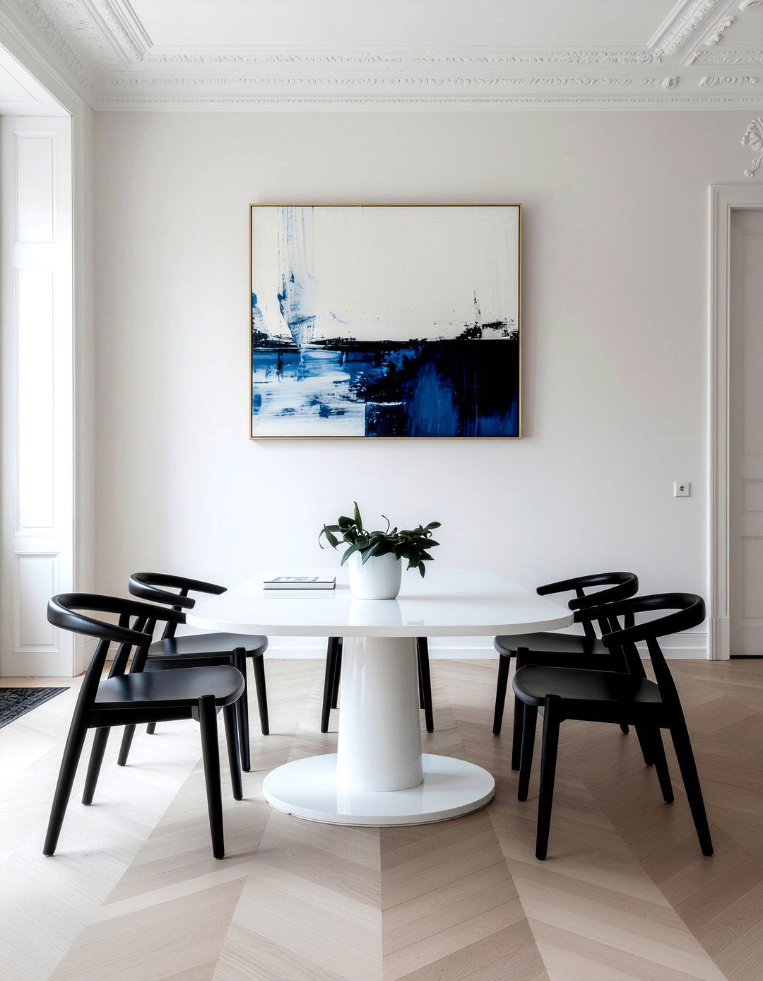 Minimalist Parisian Apartment - 30 Parisian dining room ideas
