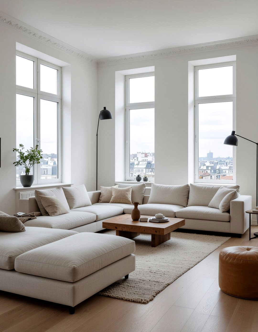 Minimalist Parisian apartment style - 30 Parisian living room ideas