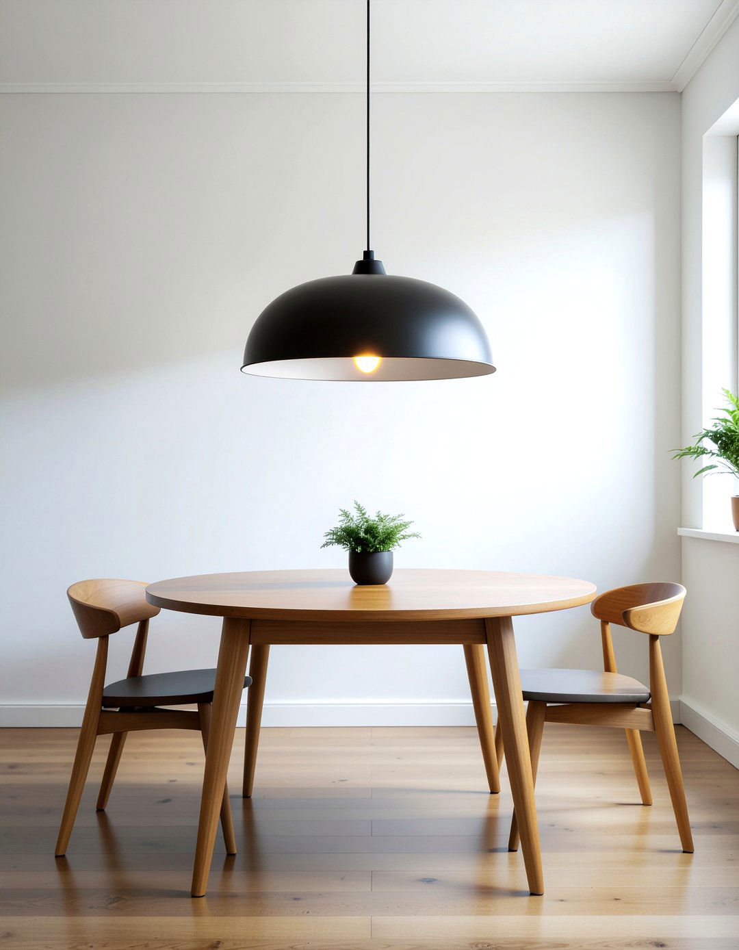 Minimalist Pendant Light - 30 dining room splurge and save ideas