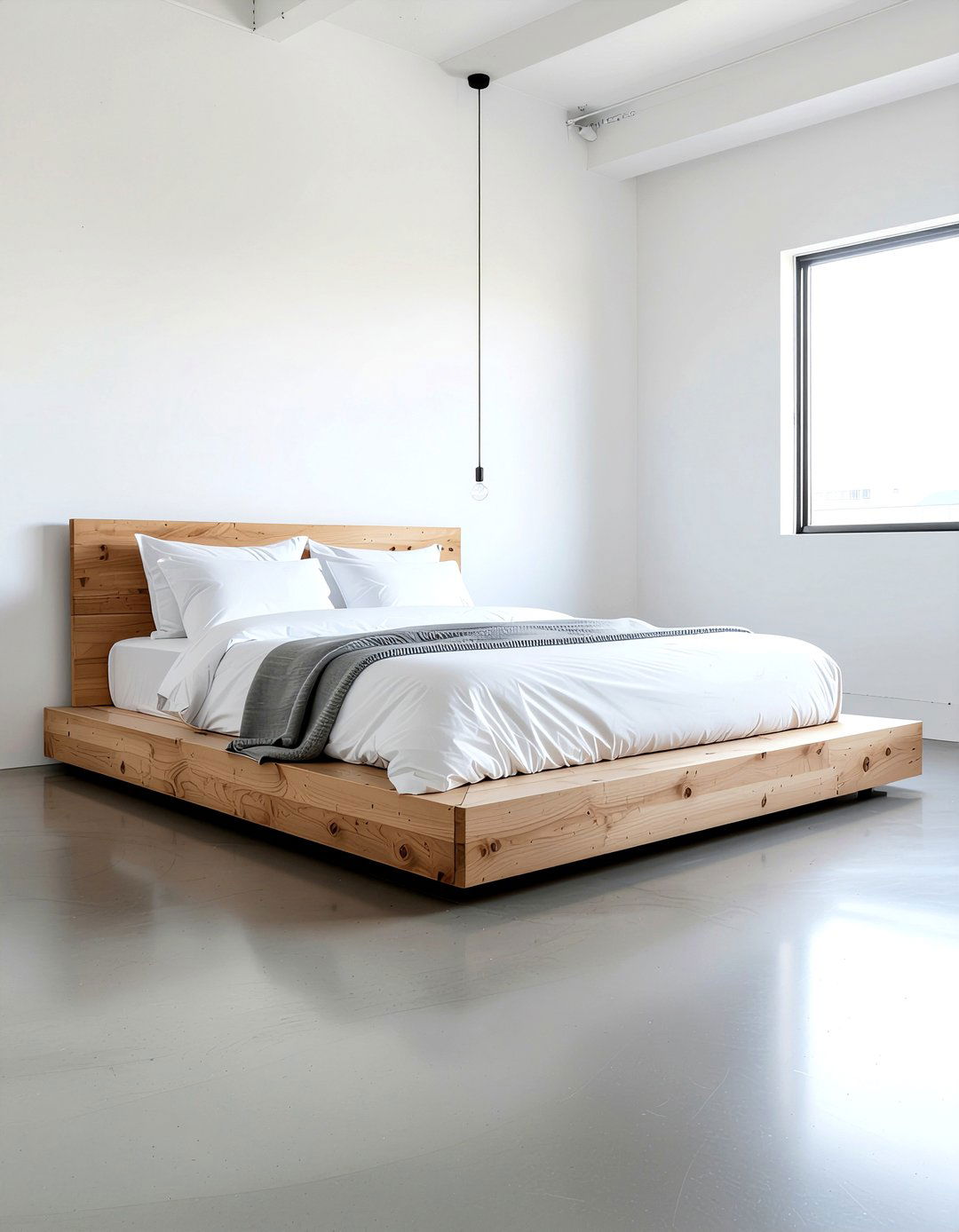 Minimalist Platform Bed - 30 warehouse bedroom ideas
