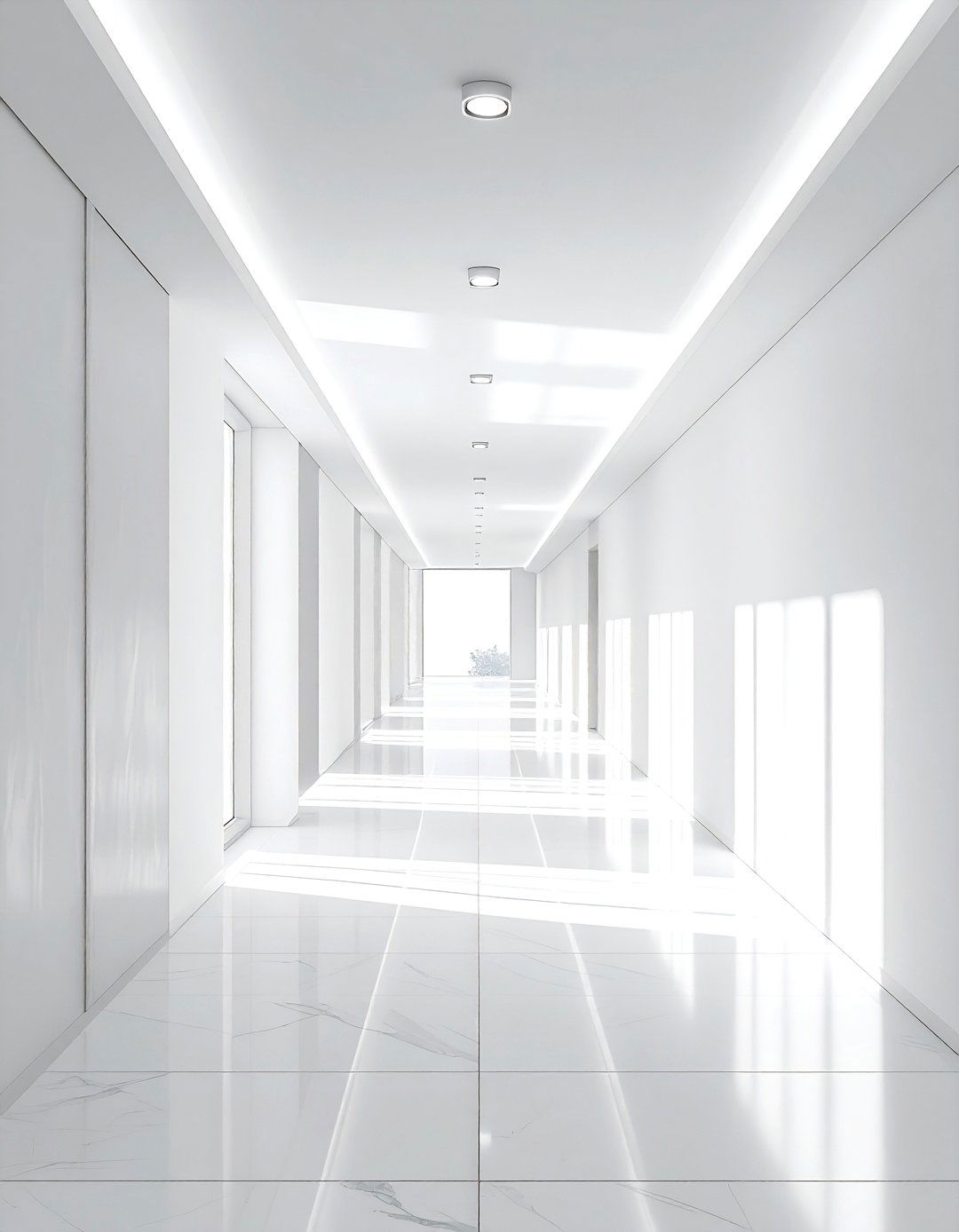 Minimalist Pot Light - 30 hallway lighting ideas