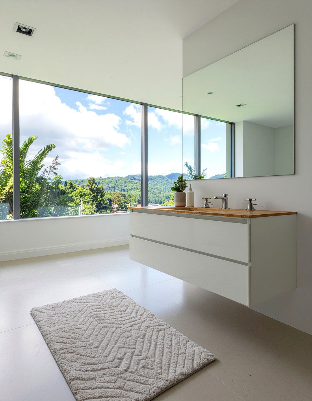 Minimalist Quartz Bathroom Vanity - 30 quartz countertop bathroom ideas